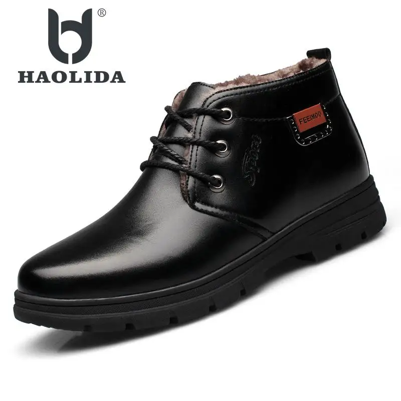 Горячая Распродажа 2018 модные зимние повседневные мужские хлопковые ботинки на