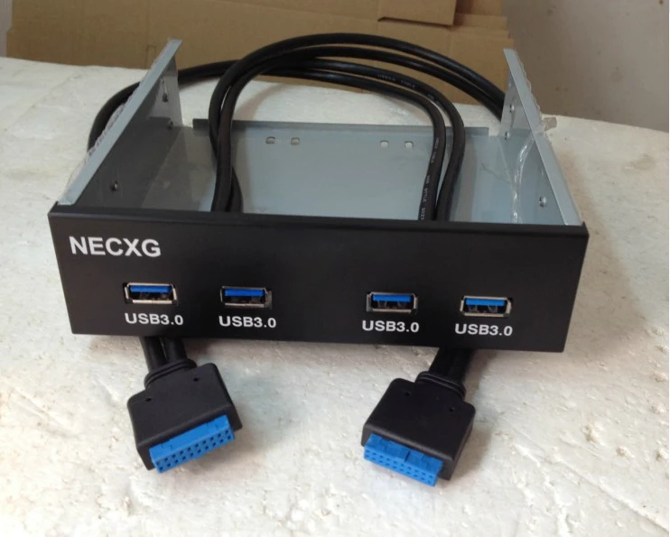 Материнская плата 20Pin до 4-Порты и разъёмы USB 3 0 Женский хоста случае 5 25 &quotспереди