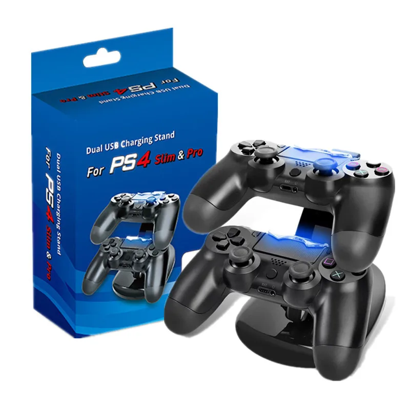 PS4 контроллер Подставка для зарядки PS4/PS4 Slim/PS4 Pro зарядное устройство PlayStation 4