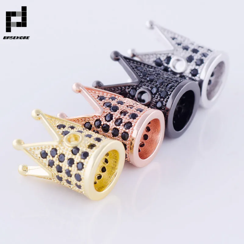 BASEHOME 1 шт./лот корона горный хрусталь европейский стиль очаровательные бусины