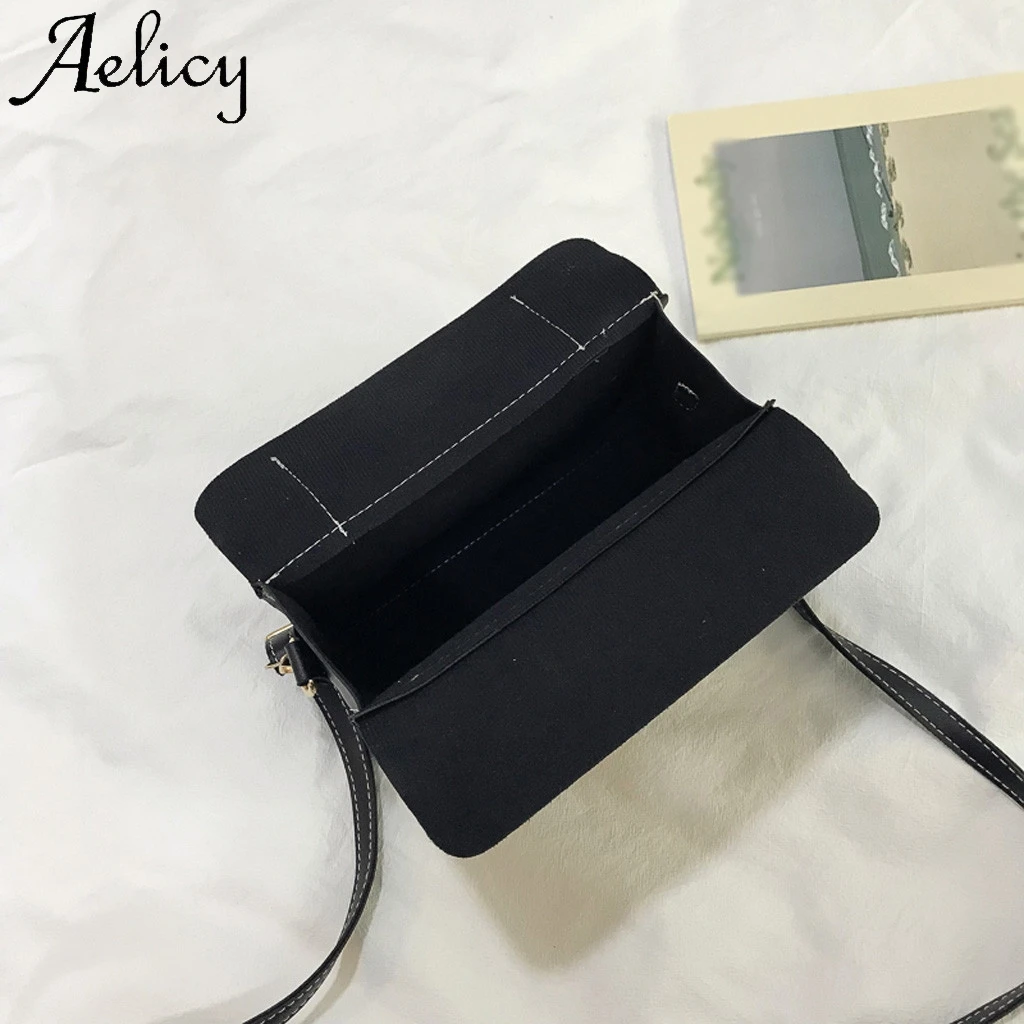 Женская кожаная сумка Aelicy однотонная через плечо высокого качества мессенджер с