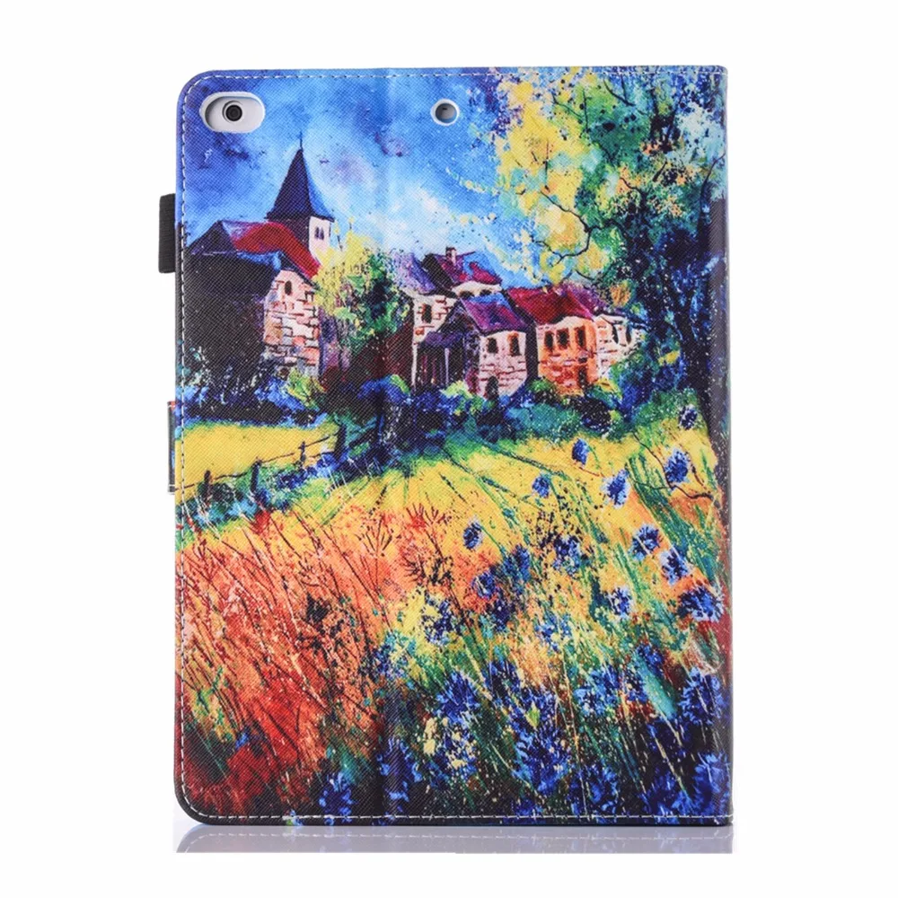 Модный чехол для планшета с художественным принтом для iPad Air, кожаный чехол-книжка на магнитной застежке, чехол s, чехол для iPad Air 1 Air 2, iPad 9,7
