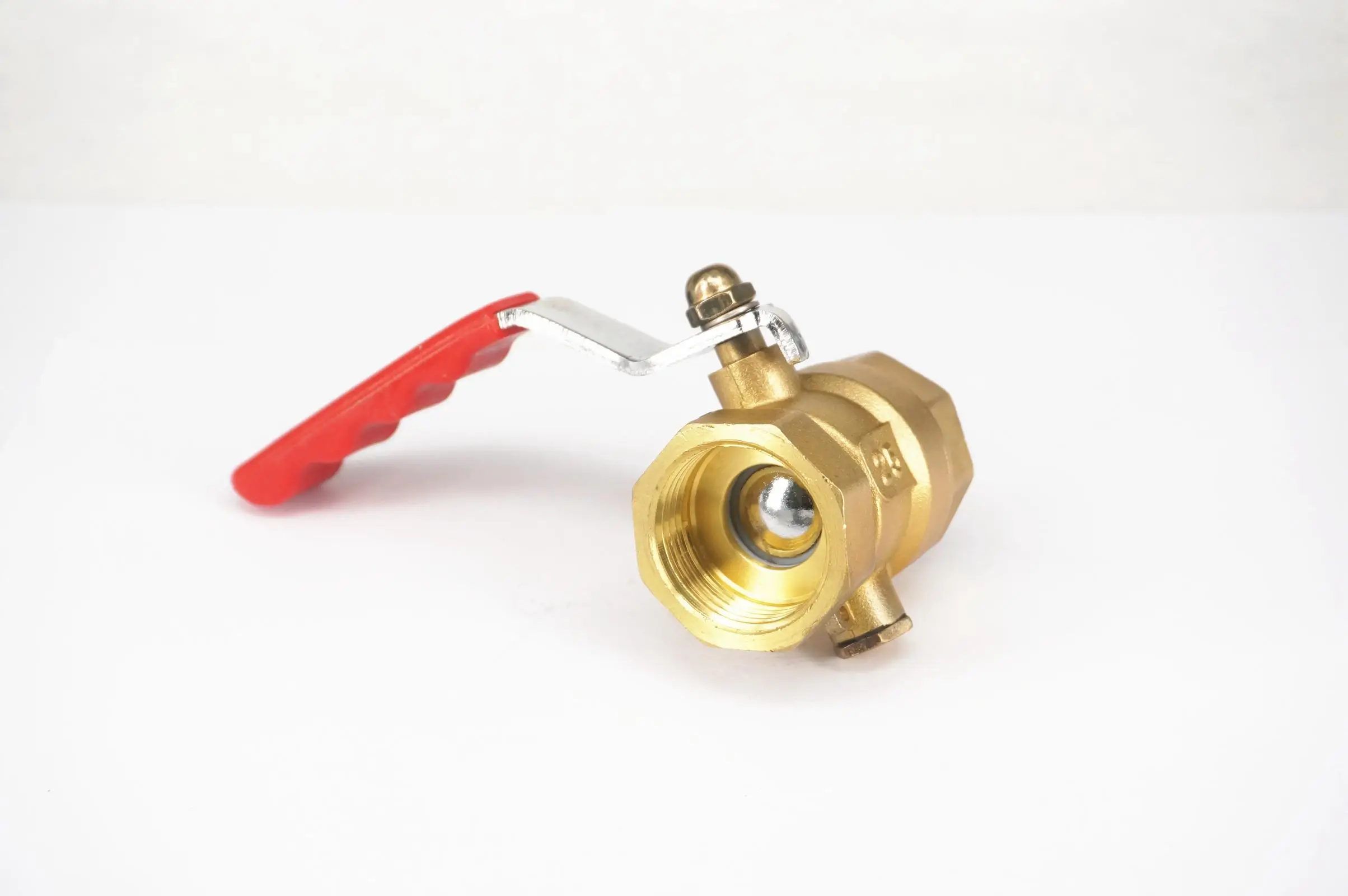 

Thermometry Brass Ball Valve Equal Female Thread 1" BSP PN 1.6 Mpa 229 PSI for water gas oil
