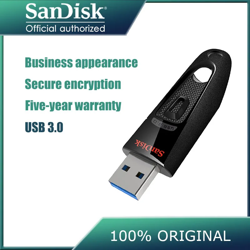 Двойной Флеш-накопитель SanDisk Ultra usb флеш-накопитель 3 0 CZ48 USB ключ 16 Гб оперативной