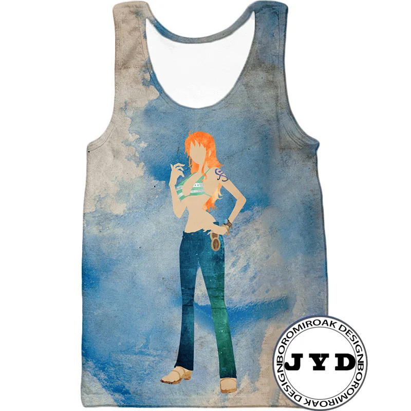 Tank Top Anime Girl 3D Print Tops One Piece Vest Gym Fancy Sleeveless Tee Shirt Men Women Singlet Summer 2019 New | Мужская одежда