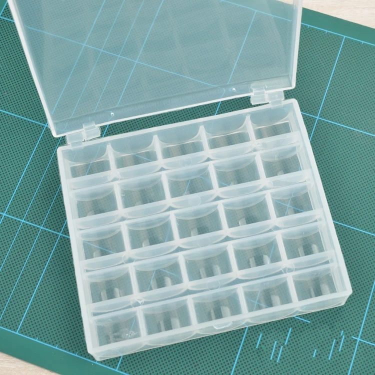 Пустые прозрачные катушки для швейных машин органайзер шпули чехол хранения