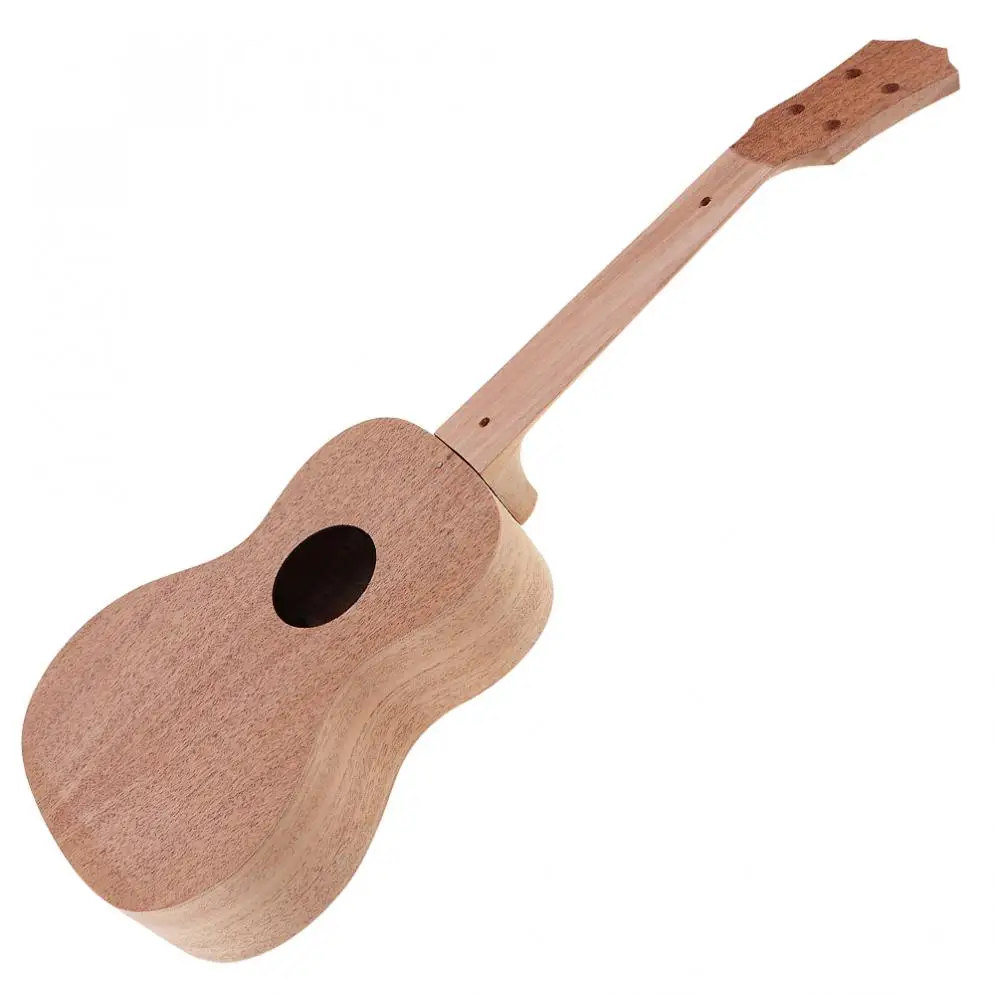 23 Inch Mahogany DIY Ukulele Kit Concert Hawaii Guitar with Rosewood Fingerboard and All Closed Machine Head | Спорт и развлечения