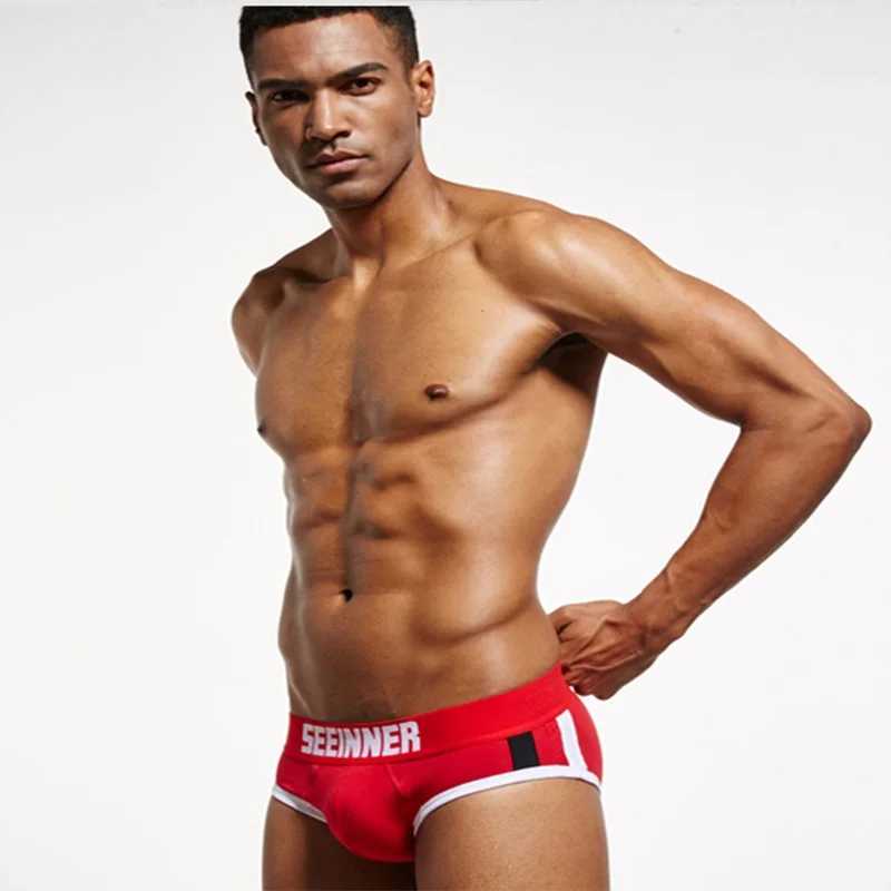 Брендовые мужские хлопковые трусы модное мужское сексуальное нижнее белье с