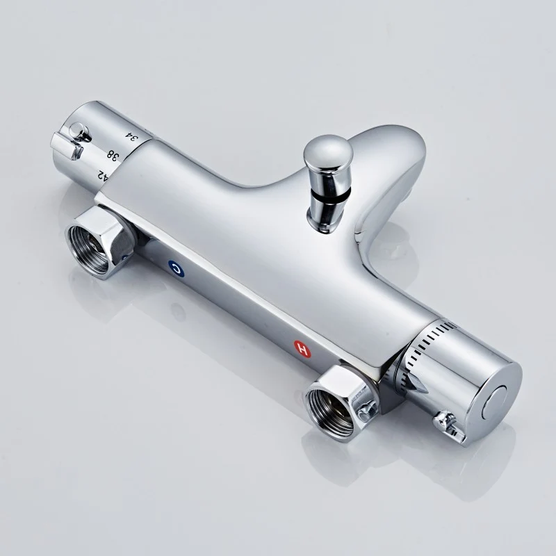 Термостатический смеситель для ванной и душа хромированный душа|Смесители душа|