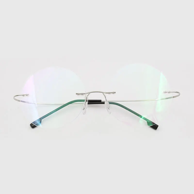 Мужские титановые очки без оправы модные брендовые дизайнерские для чтения