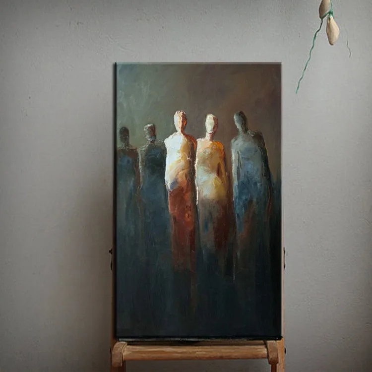 

Modern Abstract Art Handpainted Human Portrait Oil Paintings For Home Decor High Quality New Home on Canvas Pictures