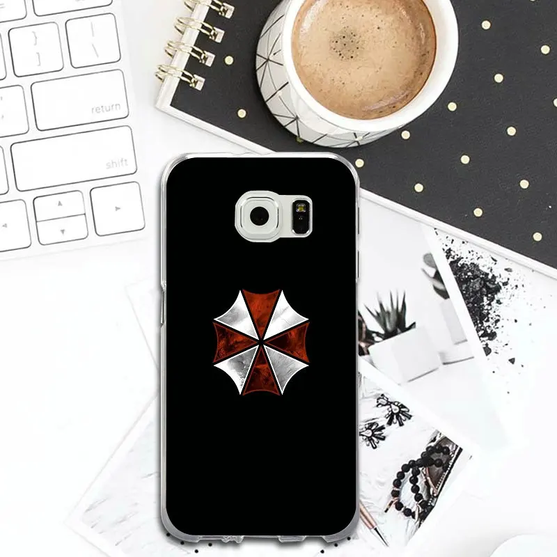 Зонтик Corporation тема Resident Evil Мягкий мобильный чехол для телефона Samsung Galaxy S2 S4 S5 S6 S7 S8