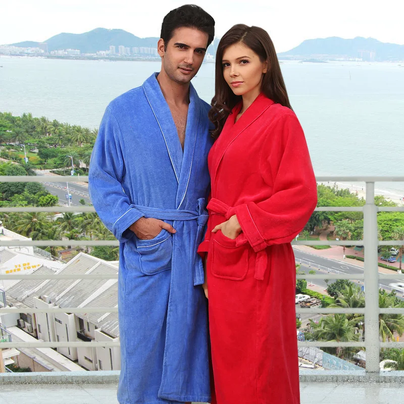 Зимние вельветовые банные халаты из натурального хлопка лидер продаж 2015 года