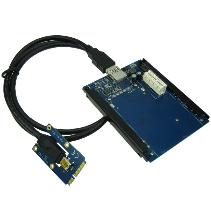 Мини PCIe для pci-e слота адаптер PCI Express 1x Riser Card поддерживает звуковая карта сети