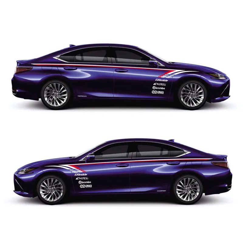 TAIYAO автомобильный Стайлинг спортивный автомобильный стикер для Lexus-19ES200T F SPORT300h350Mark Levinson автомобильные аксессуары и наклейки авто стикер - Название цвета: Blue car