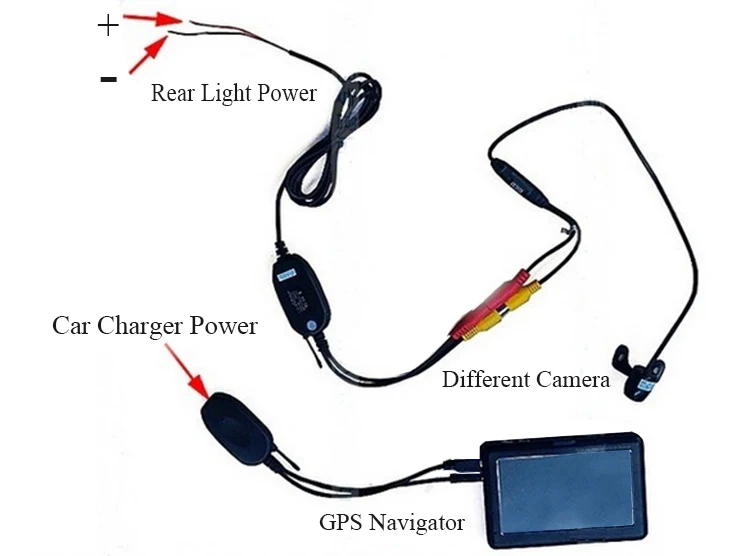 2 4G Водонепроницаемая Автомобильная качественная камера заднего вида запасная