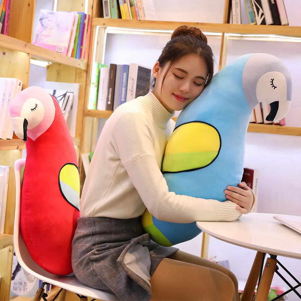 

New 1pc 80cm/110cm Kawaii plush bird toys parrot kids high quality gift for children sofa sleeping pillow home decor