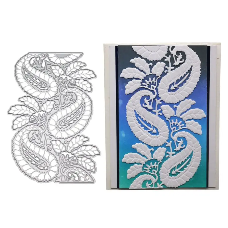 Листья фон металлический Трафаретный вырубной штамп трафарет для скрапбукинга