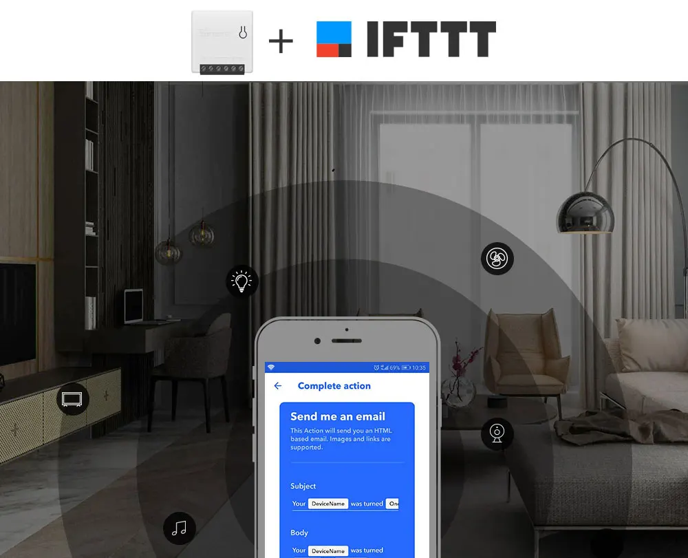 3 шт. Sonoff MINI DIY Smart Switch 10A 2 способа дистанционного управления Wifi переключатель умный дом поддержка AnExternal переключатель Alexa совместимый
