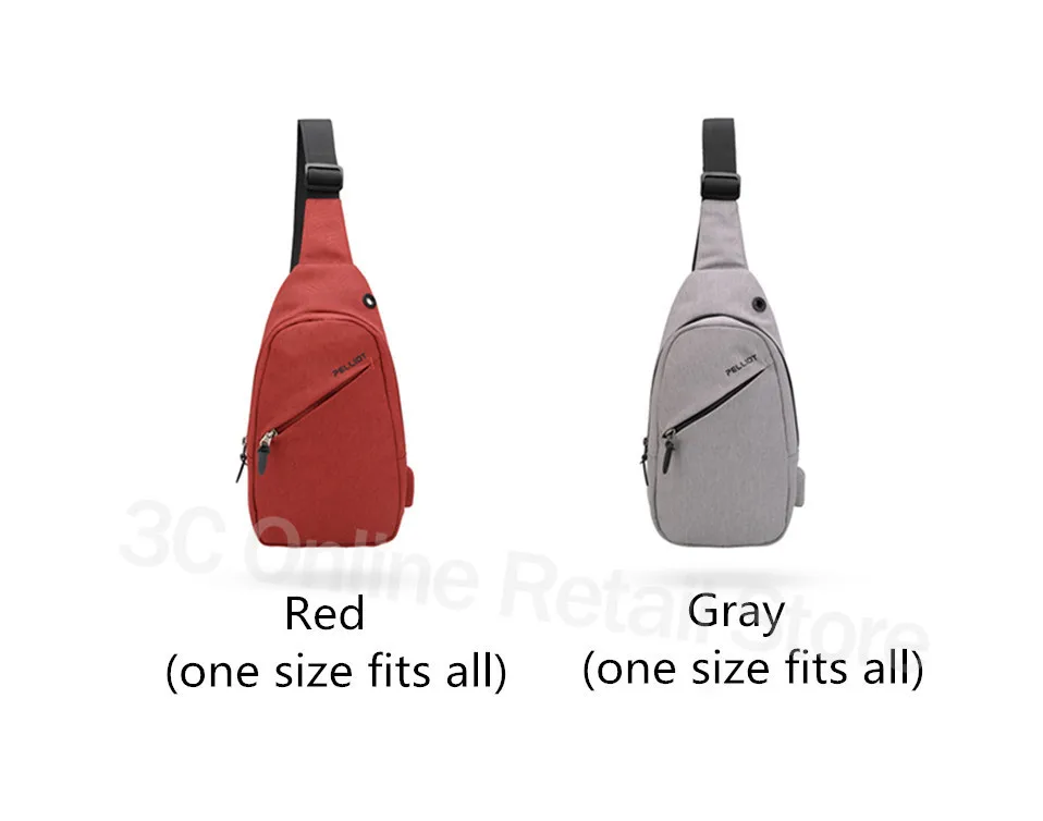 Xiaomi Pelliot 2L USB сумка через плечо, сумка через плечо, сумка на пояс, Полиэстеровая сумка на грудь, сумка на плечо