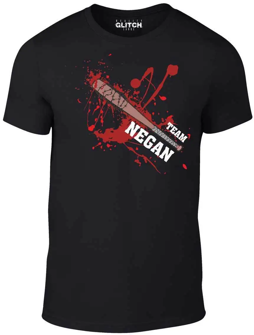 Команда Negan Футболка-вдохновлен Ходячие мертвецы ходунки зомби Граймс футболка
