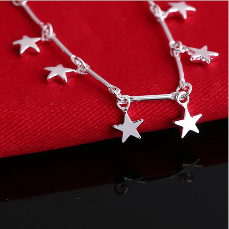 Браслеты для женщин посеребренные Подвески Браслеты-цепочки браслет Бижу argent 925