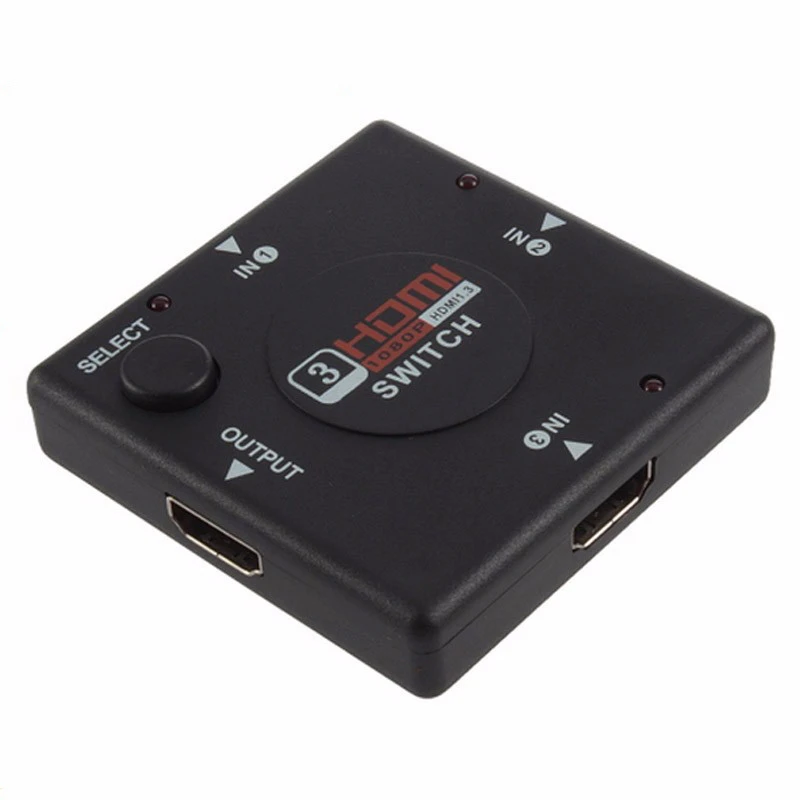 1x3 Trumsoon HDMI 1 в 4 Выход сплиттер 1080P 3D 1X4 1x3 HDMI адаптер переключатель для ПК ноутбук с HDTV монитором - Цвет: 1x3