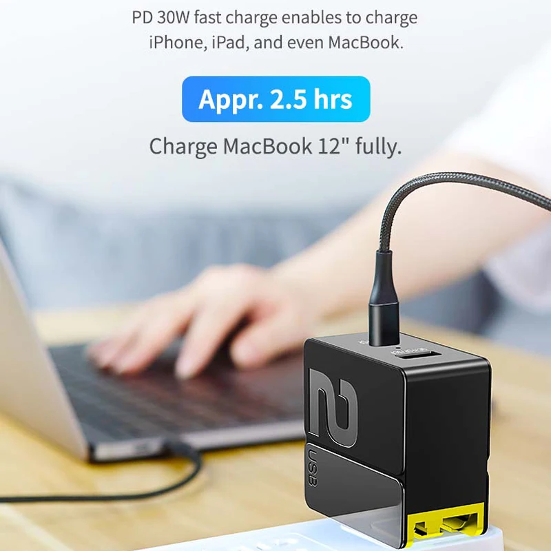 Сетевое зарядное устройство с USB портом 30 Вт PD 3 0 SCP & FCP QC4.0 и QC3.0|Зарядные