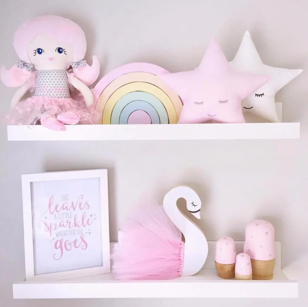 Скандинавский деревянный лебедь скандинавский декор для детской комнаты