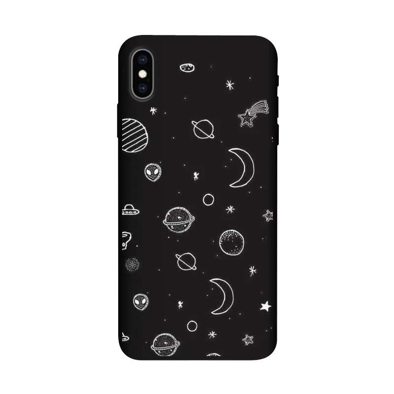 Силиконовый чехол QAQsam для iPhone XR XS MAX X 10 Матовые чехлы телефонов с рисунком iPhone7 8 6 6S