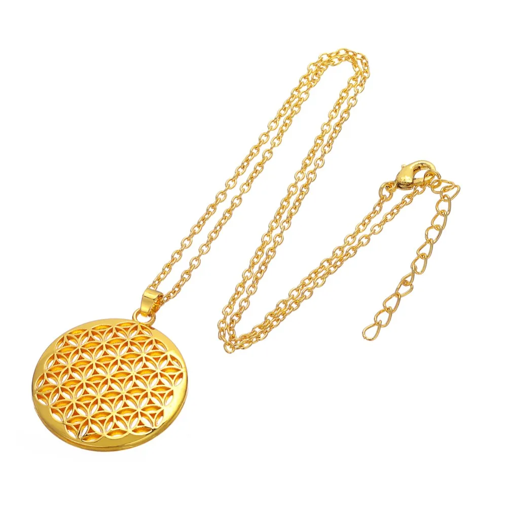 Ожерелье и подвеска моя форма для женщин аксессуары с цветком тона жизни мандала