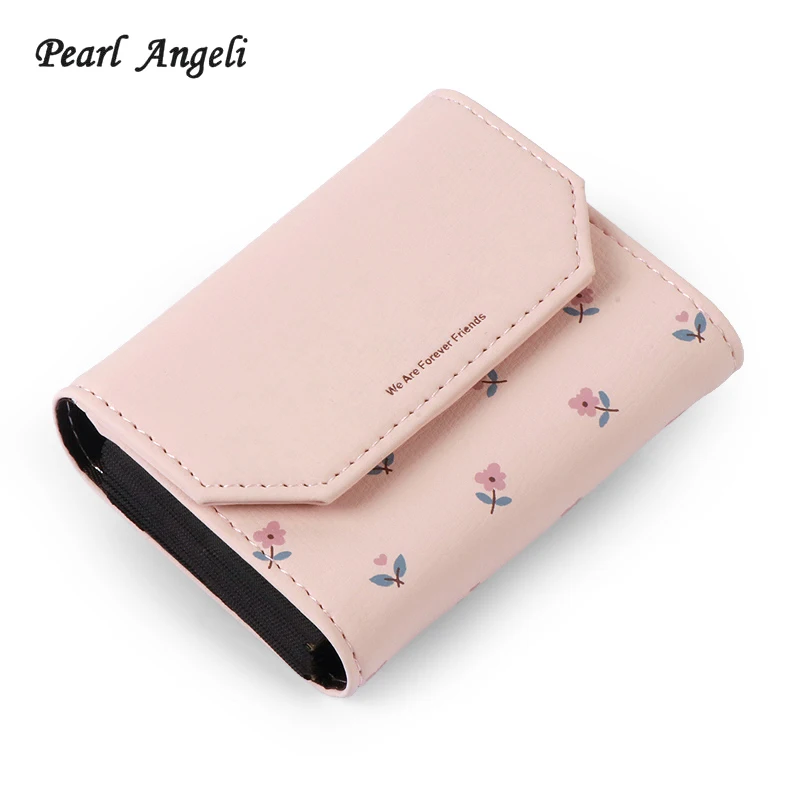 Pearl Angeli дизайн мини карточный кошелек держатель для карт короткий женский кошелек Чехол женский дорожный кошелек Portefeuille Femme