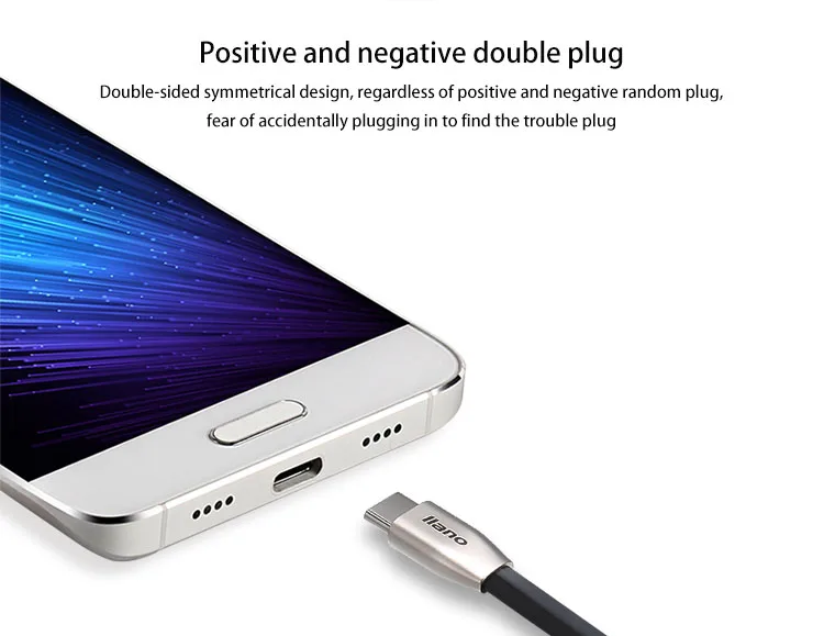 Llano usb type C кабель 2.4A кабель передачи данных для быстрой зарядки для huawei mate 10 P9 samsung Galaxy S8 Note 8