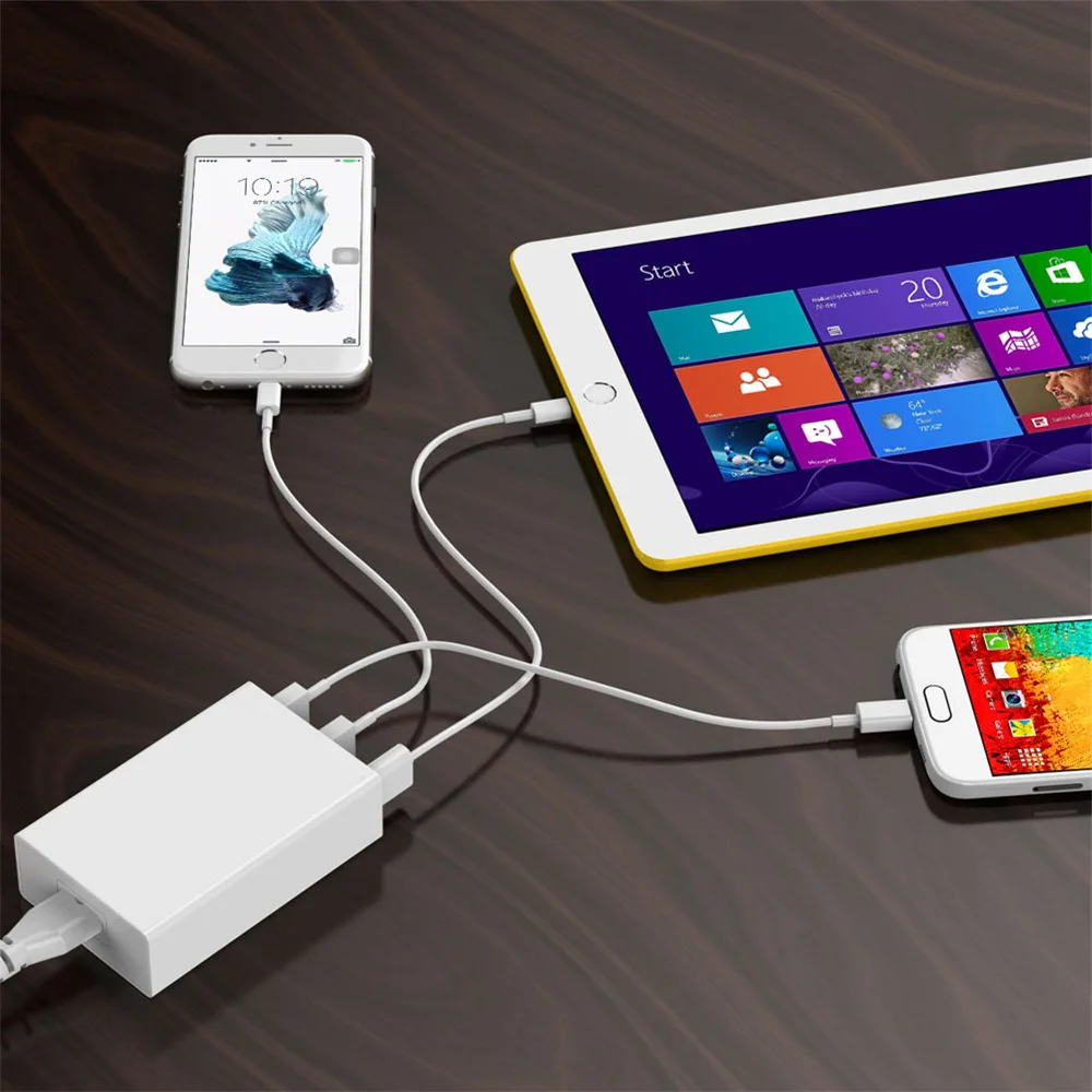 Быстрая зарядка 10 портов несколько USB зарядное устройство несколько устройств зарядка 5V10A 50 Вт смарт Быстрая зарядка usb зарядное устройство для iPhone xiaomi