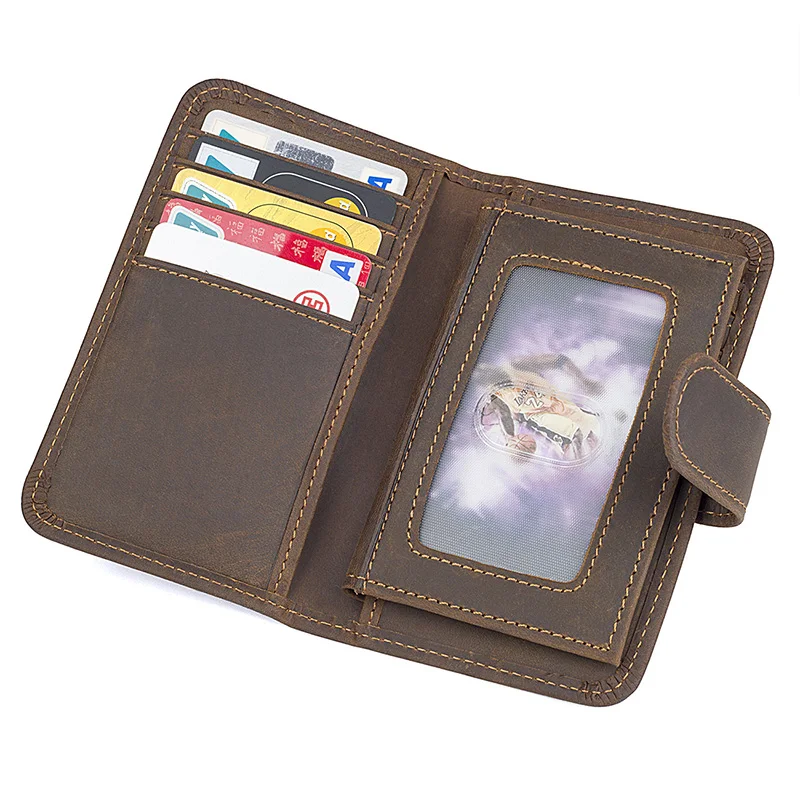 2017 New Fashion Men Wallets Genuine Leather Hasp Wallet Men's Short Design Purse Two Fold Carteira Card Holder | Багаж и сумки