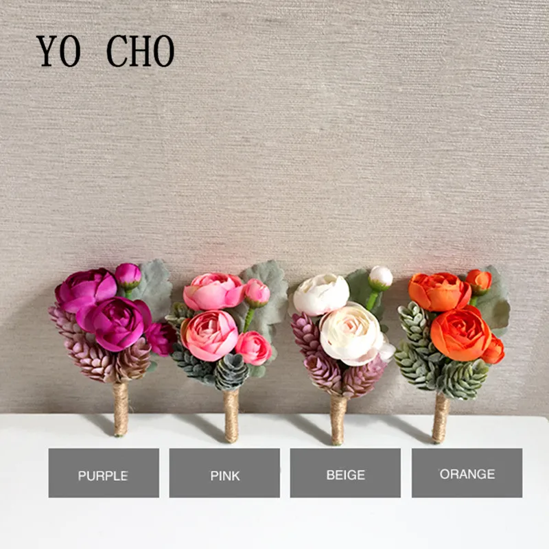 

YO CHO, 4 цвета, для невесты, подружки невесты, на запястье, цветок, для свадьбы, для девушки, браслет для невесты, корсаж, аксессуары, принадлежности