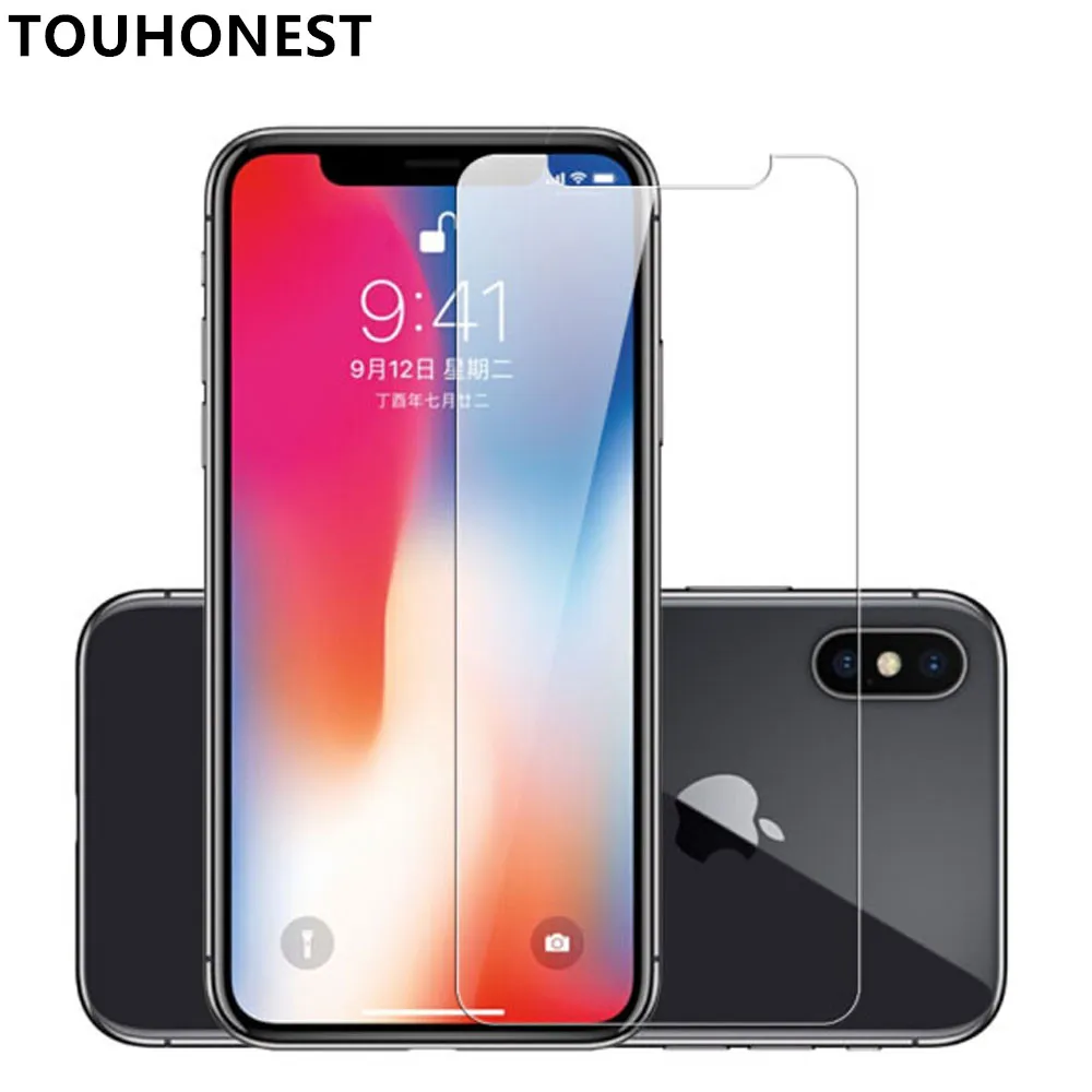 Прозрачное закаленное стекло TOUHONEST 2.5D HD для iPhone X мобильный телефон 5 8 дюйма