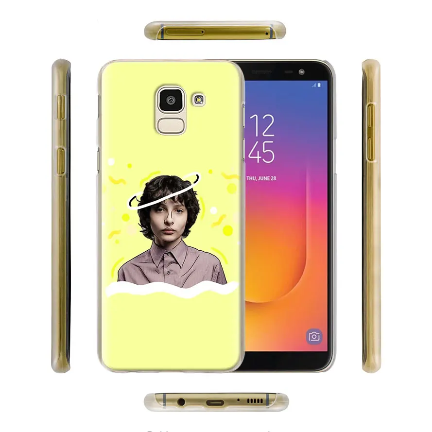 Увлажняющим эффектом марки The Finn Wolfhard чехол с принтом из сериала "очень странные дела" Крышка для samsung Galaxy A30 A40 A50 A70 A6 A8 плюс A7 A9 M30 чехол для телефона Coque