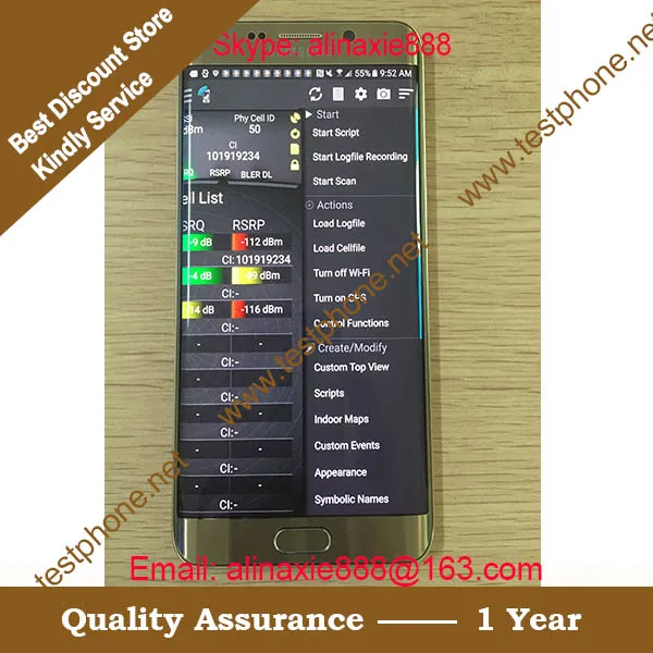 dhl+ s7 G930F& G930FD TEMS POCKET, поддержка 2CA& 3CA, perfect volte, polqa и qesq MOS. И т. д. тест