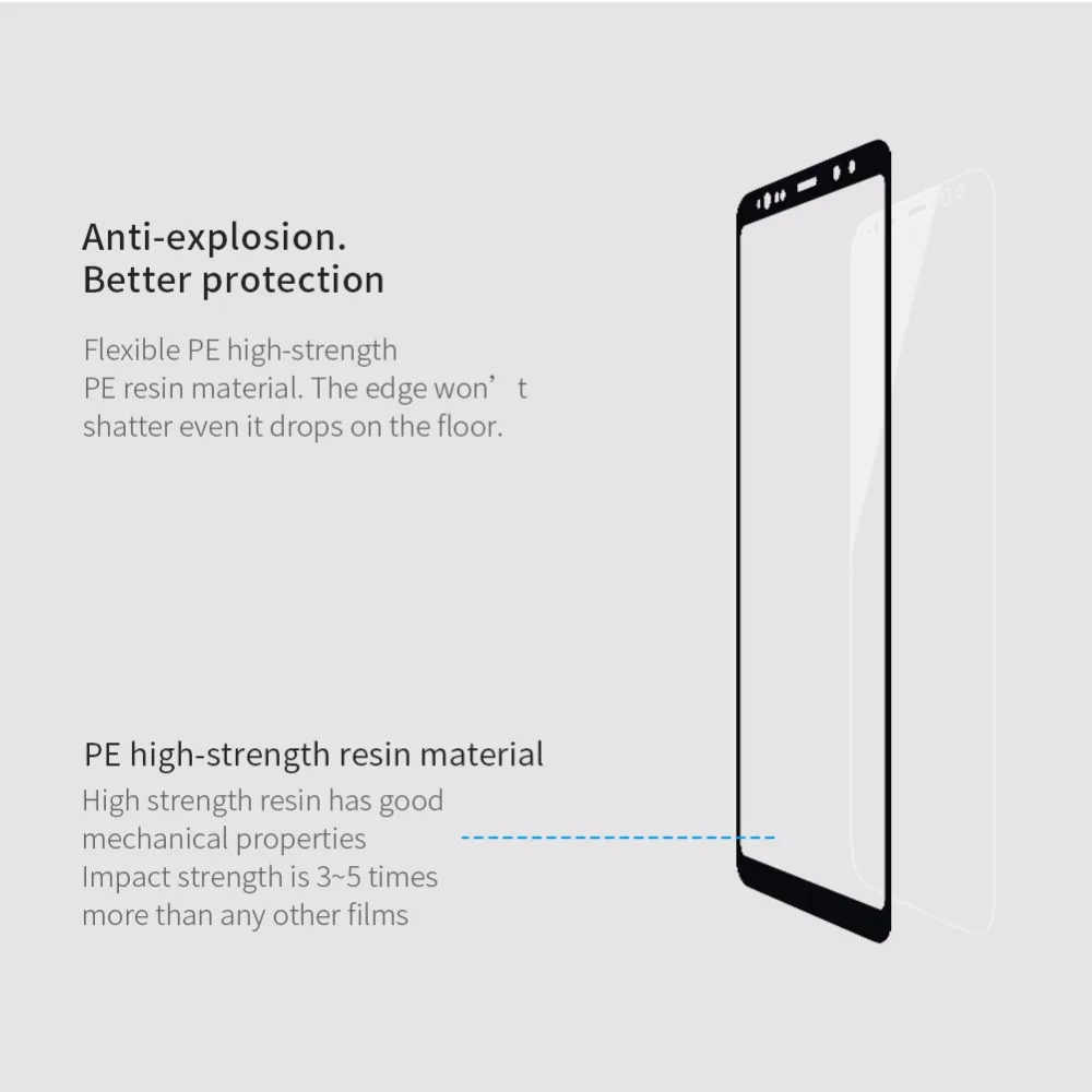 NILLKIN для Samsung Galaxy Note 8 3D 0.1 мм полное покрытие AP + Pro взрывозащищенные мягкие