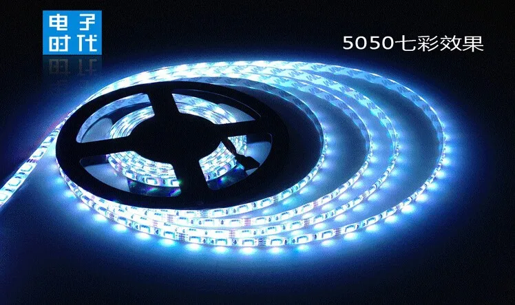 Светодиодный RGB лента 5 м/рулон 5050 3528 SMD 300 светодиодный s Гибкая лента полосы гибкая лента+ 44 ключ пульт дистанционного управления 2A источник питания