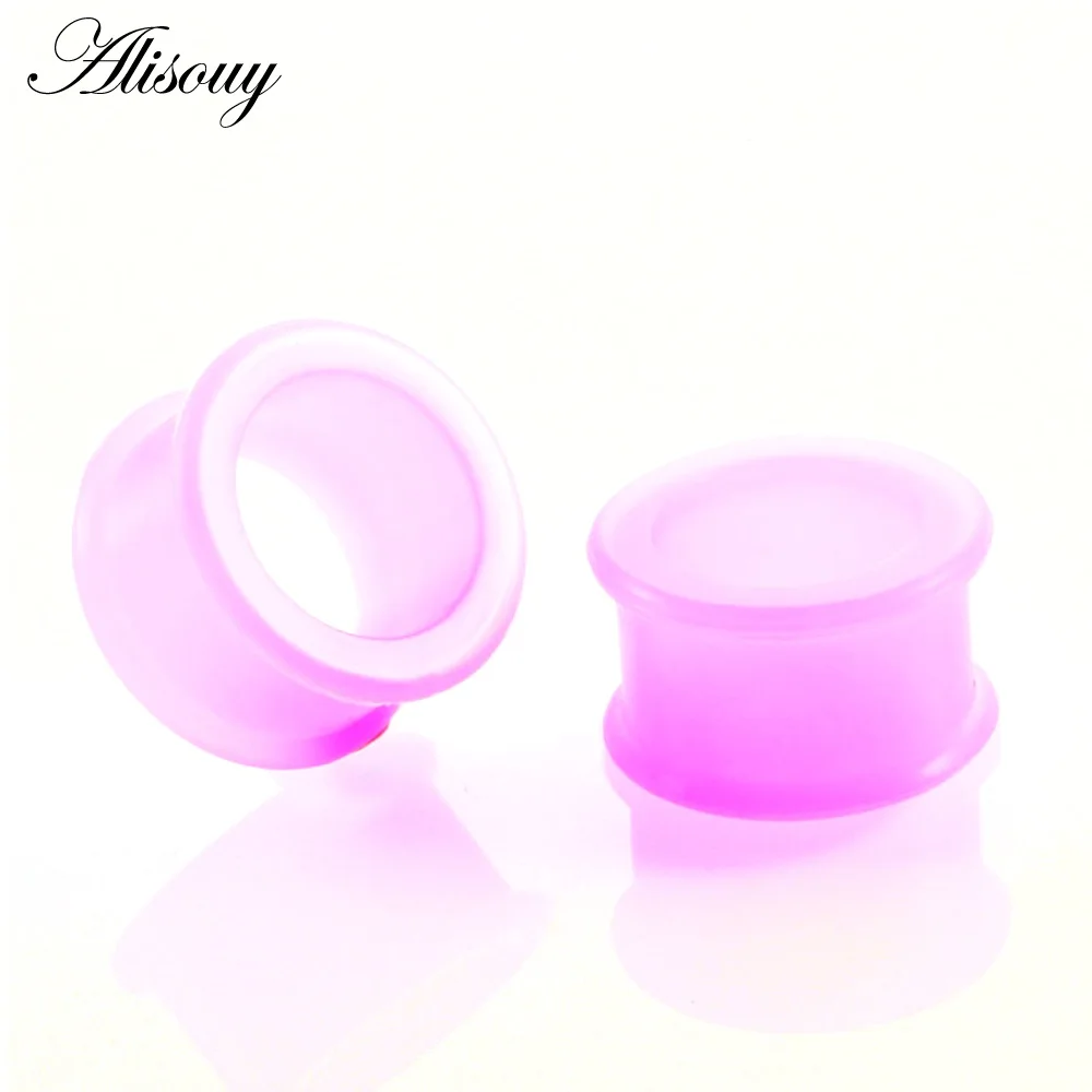 J Purple Alisouy 3-25 мм Силиконовые беруши и Туннели пирсинг, экспандер для пирсинга туннели для уха разъем-Растяжитель earille ушные датчики - Окраска металла: J Purple