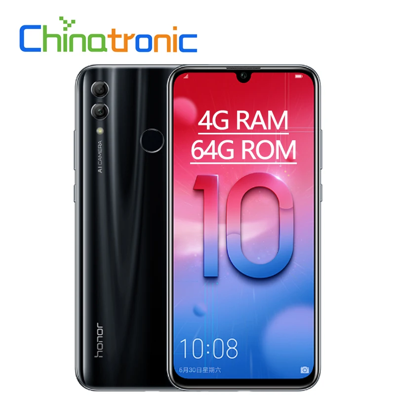Оригинал huawei honor 10 Lite 4 Гб 64 6 21 &quot2340*1080 Восьмиядерный мобильный телефон двойной