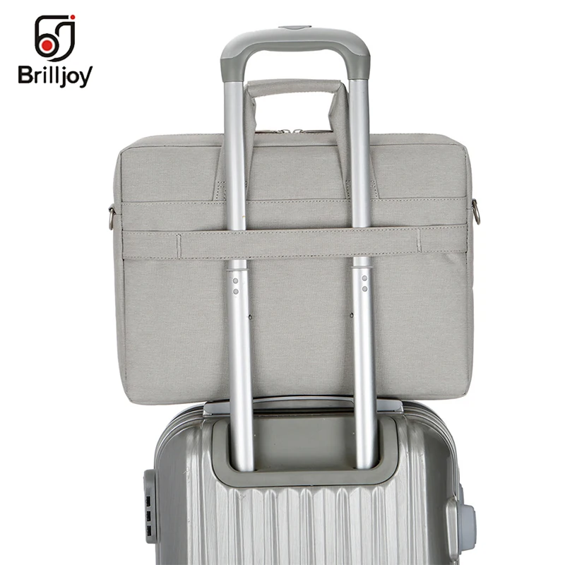 Brilljoy Waterproof briefcase Laptop Handbag for 13 14 15 17 Inch Computer Bussiness Travel Men and Women Notebook Messenger Bag