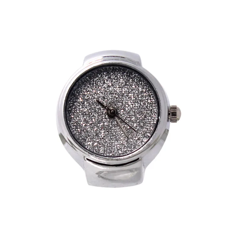 

Fashion Unisex Steel Round Elastic Quartz Finger Ring Watch Shine Dial Ring Watches Jewelry Gifts High Quality @17 TT@88