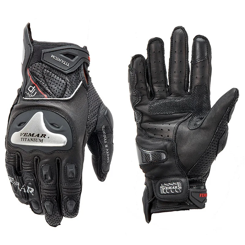 Летние кожаные перчатки унисекс для мотоциклистов Guantes Luvas мотокросса