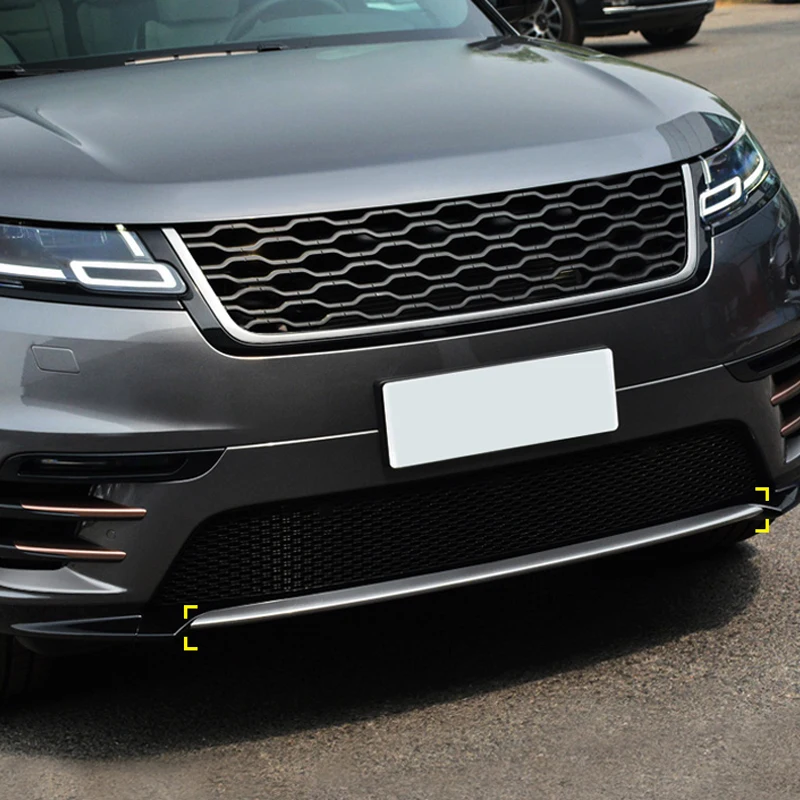 Аксессуары для Land Rover Range Velar 2017 2018 нержавеющая Передняя Нижняя бампер