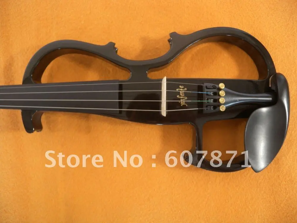 Новинка 4/4 электрическая скрипка из твердой древесины мощный звук большой разъем
