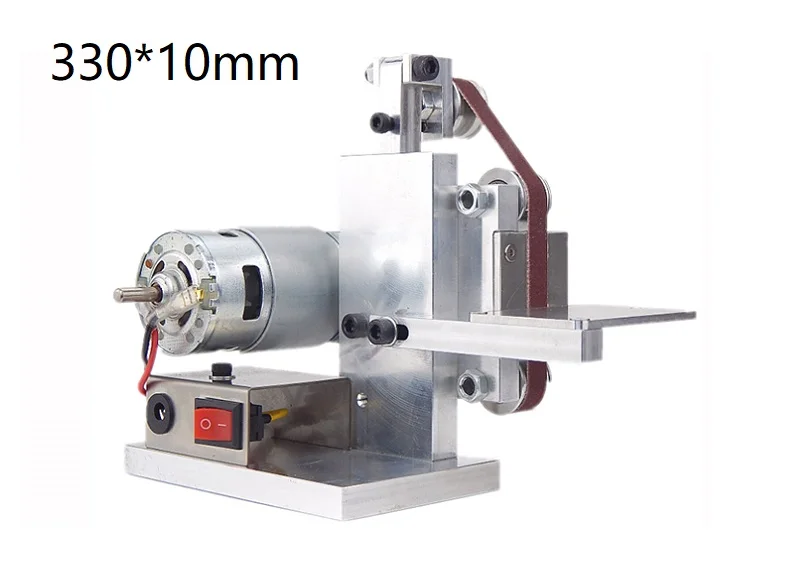 Новый Регулируемый Электрический ленточный шлифовальный станок 12 В постоянного