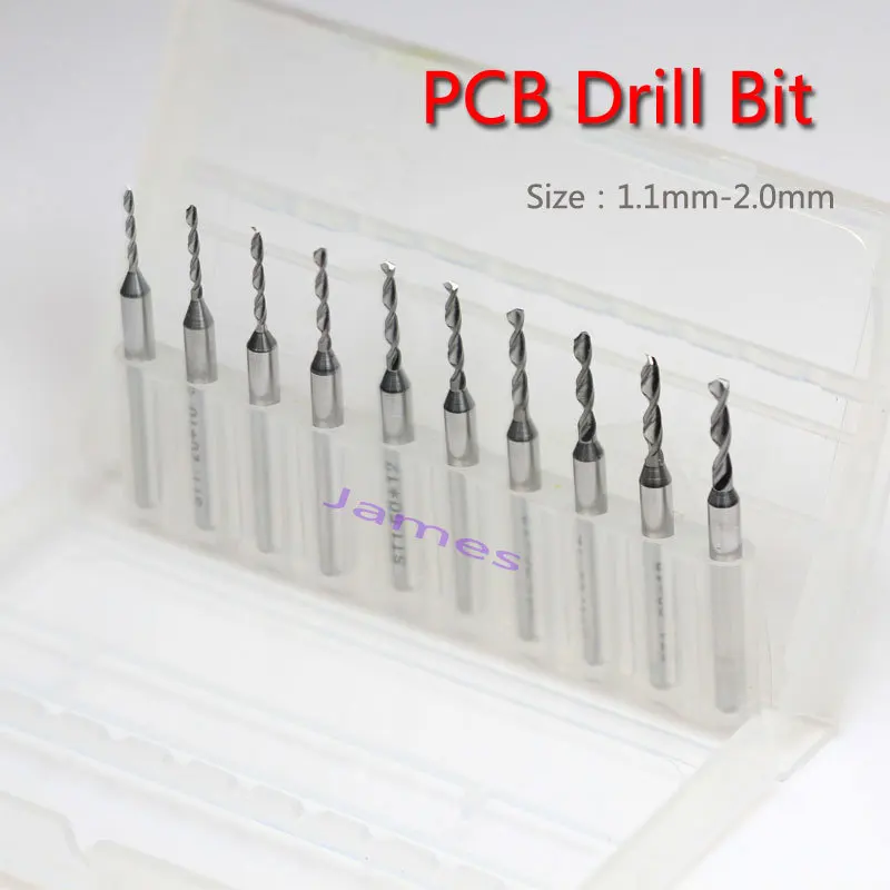 10 шт. карбидные сверла для печатной платы 1 8 мм|carbide micro drill bits|pcb bitmicro bits |